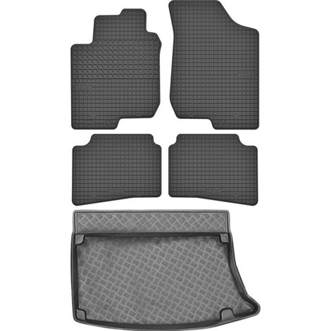 Hyundai i30 I Schrägheck (2007–2012) – SET: Gummifußmatten + Kofferraummatte