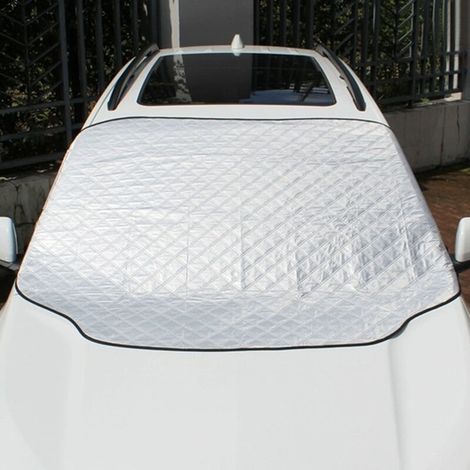 Housse de protection pour pare-brise de voiture pour automobiles, pluie, neige, gel, protection solaire, protection anti-UV, protection contre la glace pour pare-brise universelle pour toutes les sais (1/5)