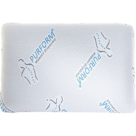 Lot de 2 oreillers mémoire de forme anti acariens  60 x 40 cm PURFORM - SIRONA (1/4)