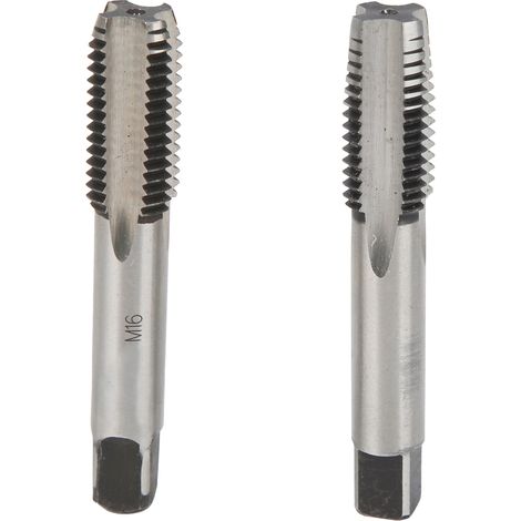 Mèche à tarauder M16 métrique, foret à fileter main, acier carbone cannelure droite pour bois et plastique (1/5)