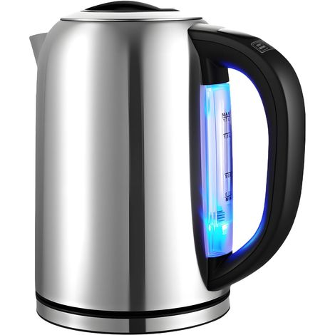 Bouilloire réglable température (45°C-90°C) 1,7L en inox, Théière électrique 100% sans BPA, LED, fonction maintien au chaud (1/5)