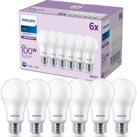 [GEBRAUCHT] B-Ware Philips LED-Lampe E27 13W 1521lm 4000K matt 6er Pack energieeffizient (1/2)