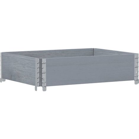 Maison Exclusive - Pflanzkasten Grau 80x60 cm Massivholz Kiefer