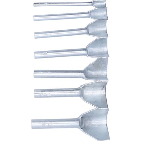 Lot de 7 poinçons coupe en V acier carbone 1040mm pour travail du cuir, outils de gravure manuelle artisanale (1/5)