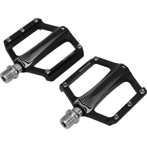 Pédales de Vélo en Alliage d'Aluminium Noir pour VTT et Route - Roulements à Billes (1/5)