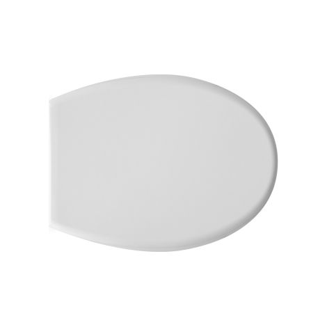 Abattant WC avec abattant Mod. D021 en thermodurcissable 44,1 x 34,5 cm avec charnie'res re'glables type A couvre-abattant WC universel