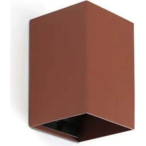 AMXCNOY Applique murale carrée en terre cuite lisse LUNE avec interrupteur intégré, référence 40533 (1/5)