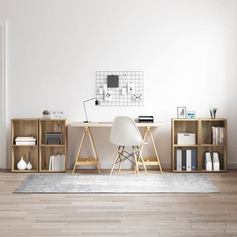 TV-Schrankset 4 pcs Artisan-Eiche 37 x 37 x 72 cm Holzwerkstoff