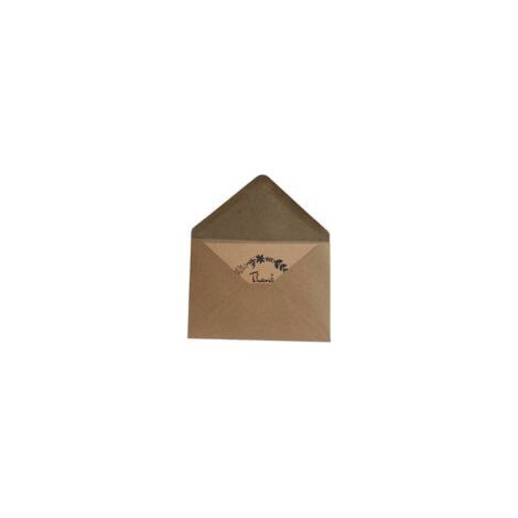 Lot de 100 enveloppes en papier kraft brun, format 162 × 114 mm, style vintage (1/5)