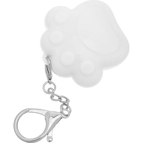Veilleuse Tactile Chaton Rechargeable Blanche en Plastique avec Porte-clés (1/5)