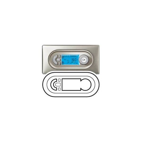 Enjoliveur gestionnaire d'ambiance thermostat programmateur blanc Céliane LEGRAND 068242 (1/2)