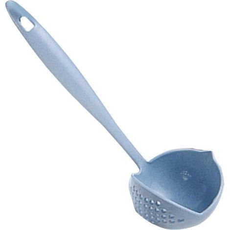 Passoire Long Manche - Anti-brûlure - Filtre Rond - Couleur Bleu (1/5)