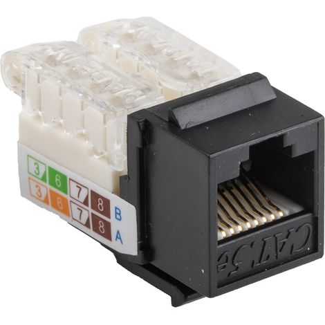 Connecteur RJ45 cat 5e RS PRO Femelle, UTP Montage sur câble Droit (1/3)