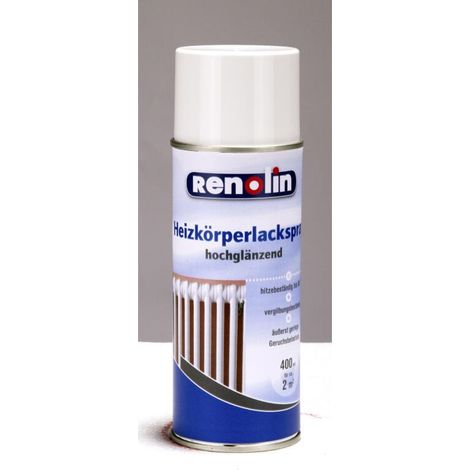 6x 400ml Spraydose Heizkörper-Lack zum Sprühen Heizung hochglänzend weiß
