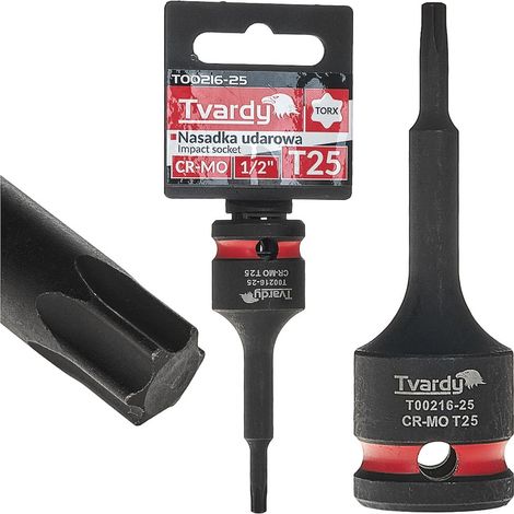 Douille à impact Torx 1/2" T27 CR-MO (10/100) (1/4)