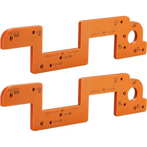 Modèle d'interrupteurs en bakélite en bois d'ingénierie robuste - Accessoire portable pour le travail du bois avec routeurs, gabarits, perçage, porte d'armoire (1/5)