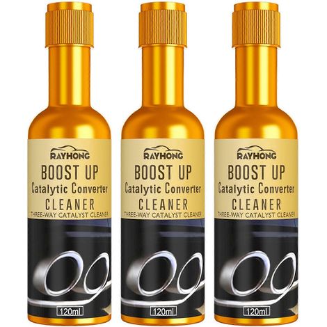 Agents de conversion de catalyseur moteur Boost Up, nettoyant multifonctionnel pour système d'alimentation en carburant pour voitures (3 pièces) (1/5)