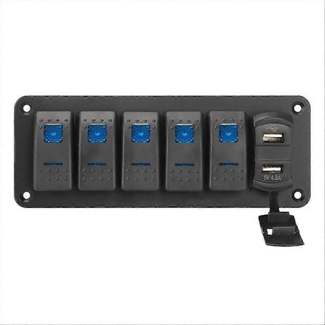 Il est doté d'un port de charge USB de 4,2 A avec un panneau à bascule, compatible avec les voitures, les bateaux, les camping-cars et les camions. (1/5)