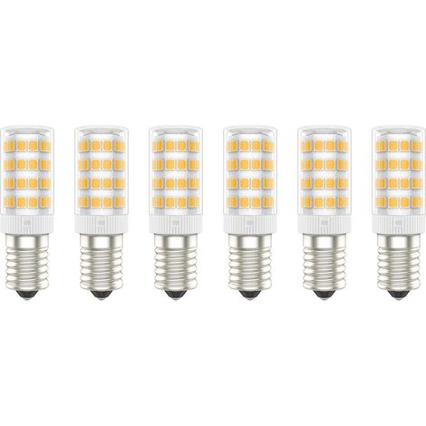 Ampoules LED E14, 5W (Équivalent à 50W), Blanc Chaud (3000K), AC220-240V, Sans Scintillement, Non Dimmable, 300 Lumens, IRC80, Pack de 6 - (Blanc Chaud, 5W) [Classe énergétique A+]