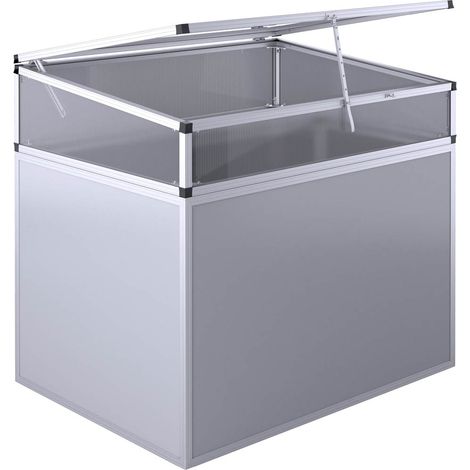 KGT Frühbeetaufsatz für Hochbeet "130", anthrazit, 1,21 x 0,91 x 0,32 m (L x B x H) (1/4)