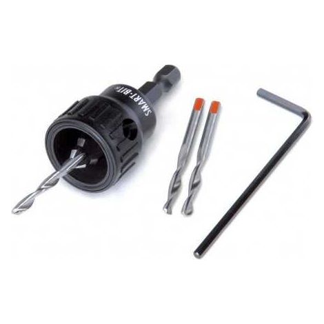 Sud Bois – Mèche à bois pour perceuse – Kit de préperçage et fraisage pour terrasse bois – Profondeur 30mm – Diamètre 3.2mm – Finition impeccable