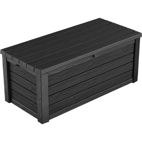 Keter Eastwood Aufbewahrungsbox - 72.4x155x64.4cm - 570 Liter Fassungsvermögen - Kunststoff - Anthrazit - zusätzlicher Sitzplatz für 1 Person (max. 350kg)