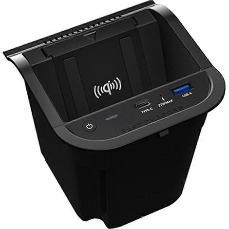 Chargeur sans fil Qi 15 W pour voiture, chargeur rapide pour téléphone, support de charge pour Mercedes-Benz Classe A W176 GLA CLA X156 (1/5)