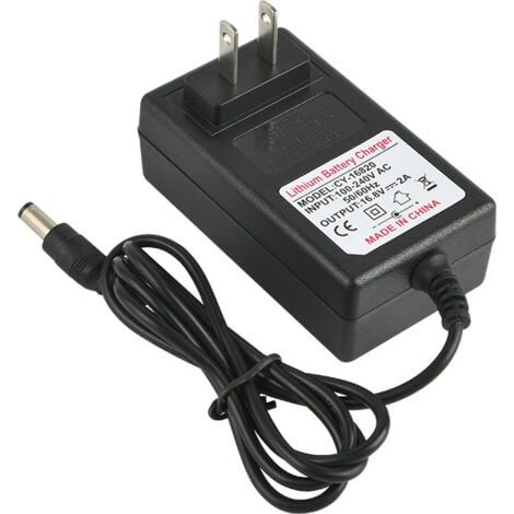 Adaptateur d'alimentation de charge sûre AC 100-240V DC 21V 2A pour batterie lithium-ion, prise EU, remplacement (1/5)