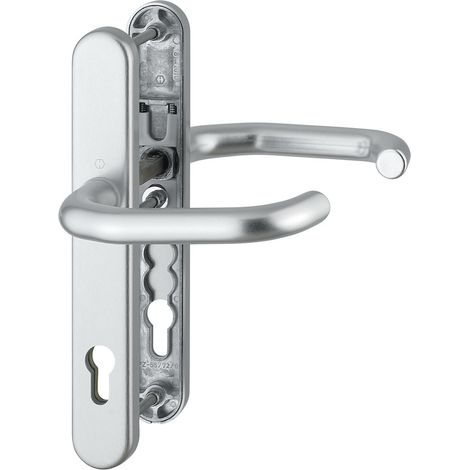 HOPPE® AP Schutz-Drückergarnitur mit Schmalschild Paris RD-138GF/3358/3357N, Aluminium, 3167316