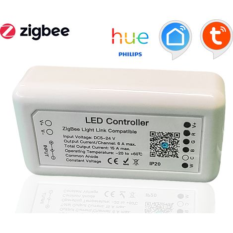 ZigBee Controller 12V 24V 4 Canali Per Striscia Led RGBW APP Tuya Compatibile Con Alexa Google Home (1/3)