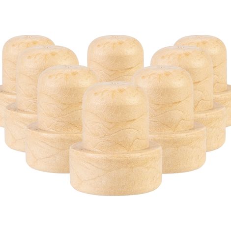 50 tapones sintéticos tipo champiñón de 20,5 mm para botellas de vino.