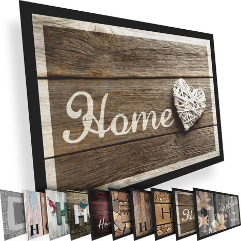 Tapis - Nombreux Designs - Paillasson intérieur/extérieur - Antisalissure - Antidérapant - Essuie-Pieds - 40 x 60 cm (1/5)