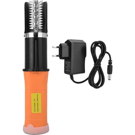 Powerful electric fish scaler with water-resistant motor and AC power adapter. Fish cleaning kit (EU plug 110-240V) (1/5)