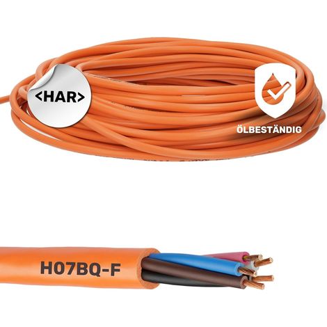 10 Meter Lapp 0013620 ÖLFLEX 550 P / H07BQ-F 2x1,5 mm² Anschlusskabel ohne Schutzleiter I für Baumaschinen, Elektro Handgeräte und Landwirtschaftstechnik I PUR Anschlussleitung 2X1,5 mm2 orange