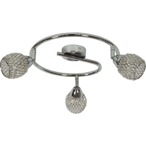 Plafoniera Candellux Clear 98-06899 3xG9 cromo cristallo