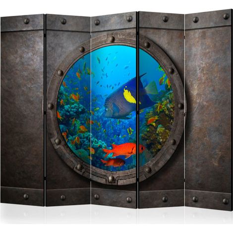 Paravent 5 Volets "Submarine Window" 172x225cm (1/2)
