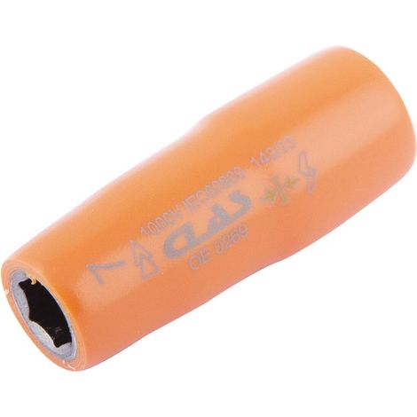 Douille 6 pans femelle isolée 7mm 1/4'' 1000V VDE IEC 60900 CrV - OE 0269 - CLAS Equipements