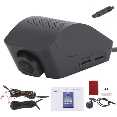 Caméra de bord 2 en 1 1080P, double caméra avant/arrière, GPS 4G WiFi, capteur G, enregistrement en boucle, dashcam avec fonction GPS (1/5)