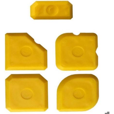 Lot de 5 grattoirs pour joints – lissage précis silicone & acrylique (1/4)