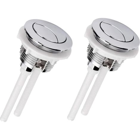 2 Pièces Bouton Double de Chasse pour Réservoir de Toilettes, Abs (1/5)
