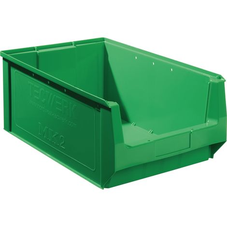 Bac de rangement visible L500/450xL310xH200mm PE vert TECWERK (1/4)