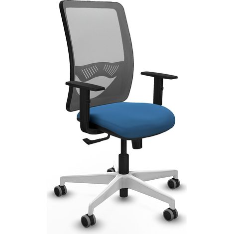 Silla de oficina piqueras y crespo Zulema gris malla y similpiel (1/2)