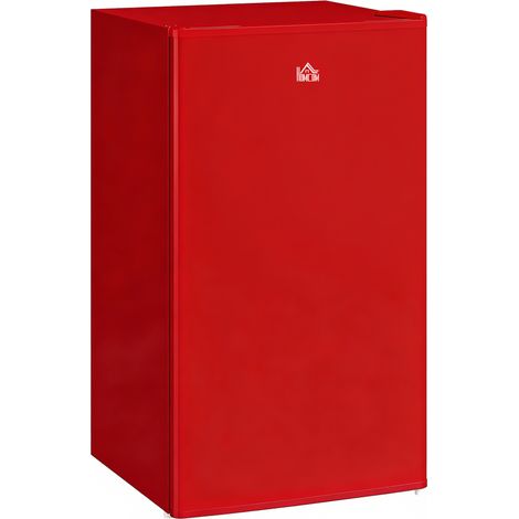HOMCOM nevera pequeña 91 l con congelador, mini frigorífico silenciosa, con temperatura regulable 5 niveles, puerta reversible y estantes ajustables