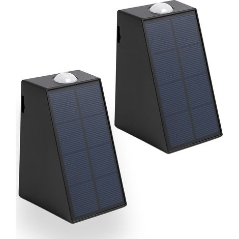 Set Mit 2 Solar Wandleuchten BRIO 100lm