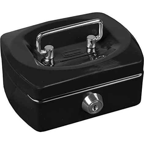 Caissette à monnaie Mini, dimensions 125 x 95 x 60 mm, couleur noir, 1 pièce