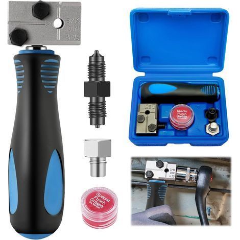 3/16-Zoll-Bremsschlauch-Bördelset, Bremsschlauch-Reparaturwerkzeug, Bremsschlauch-Reparaturwerkzeug, 4,75-mm-Klimaanlagen-Crimpwerkzeug, Kabel (1/5)