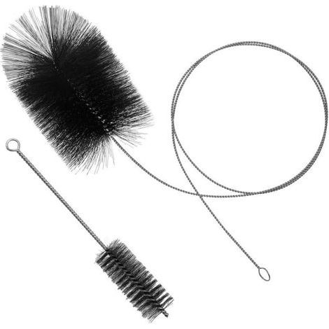 Kit Ramonage 2 Pièces pour Poêle à Granulés, Brosse avec Tige Flexible 2 m pour Conduits et Chaudière (1/5)