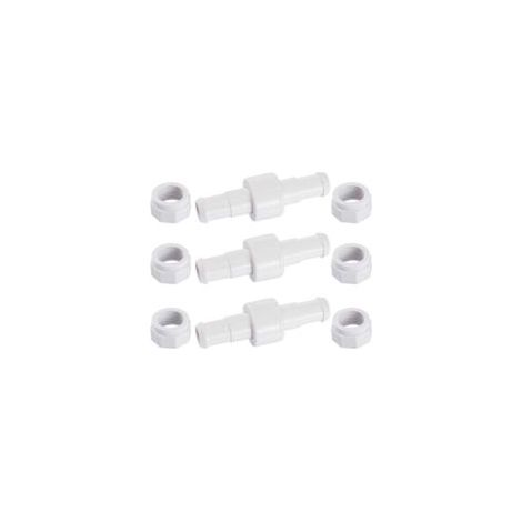 D20 Lot de 3 Raccords Rotatifs pour Tuyau D'arrosage avec 6 Embouts D15 Compatibles avec Zodiac Polaris 180 280 380 Robot Nettoyeur Piscine- Crezuo (1/4)
