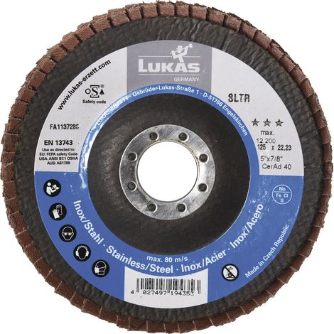 Lukas Fächerscheibe 125 mm P 40 SLTR Keramik (1/5)
