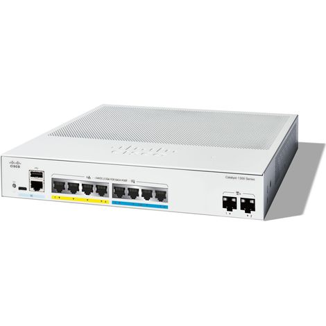 Cisco Catalyst C1300-8MGP-2X switch di rete Gestito L2/L3 Gigabit Ethernet (10/100/1000) Supporto Power over Ethernet (PoE) (1/2)